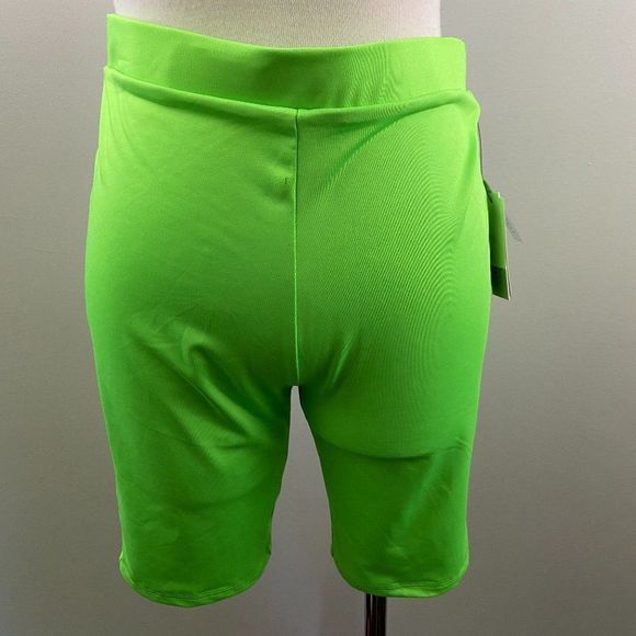 NWT BP Green Neon Bike Shorts (S) - Picture 2 of 7